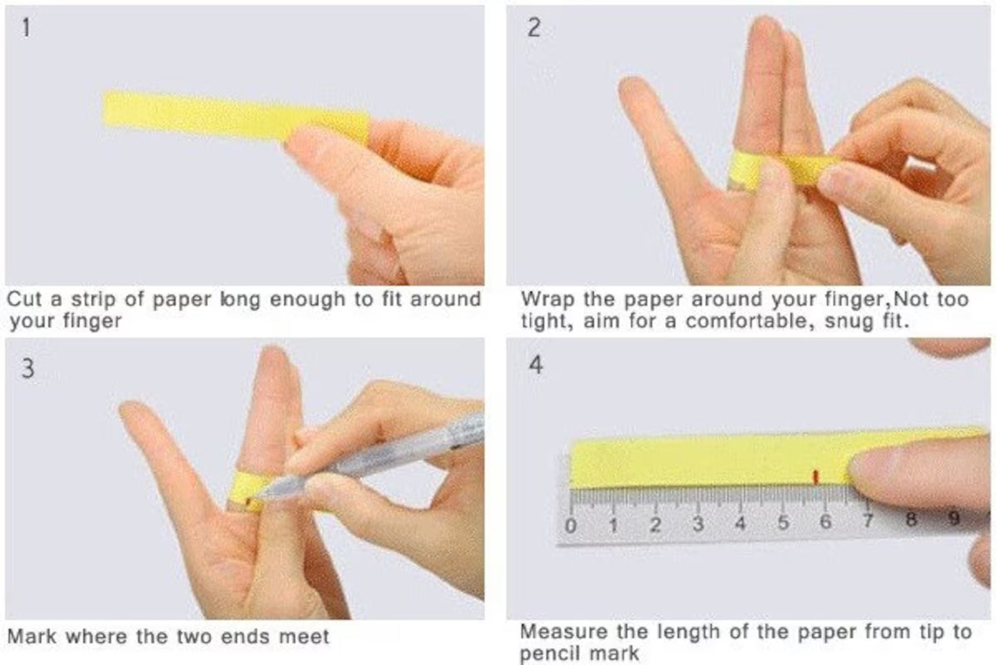 International ring size chart